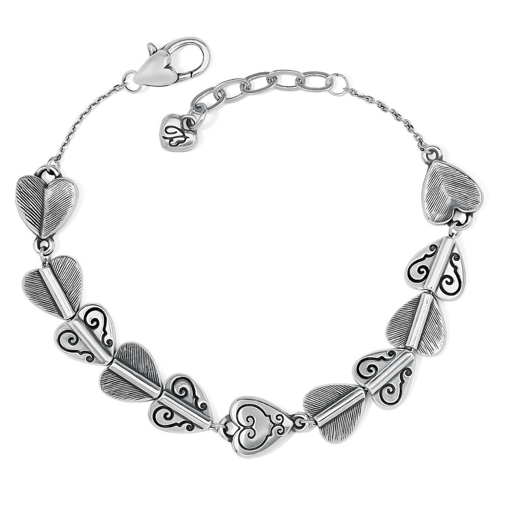 Brighton Cascading Hearts Bracelet Silver